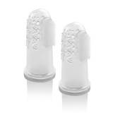 Cumpara ieftin Periuta de dinti din silicon pe deget pentru bebelusi 0+ luni, 2 buc, Reer