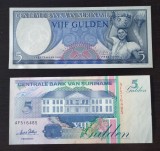 Lot 2 Bancnote Suriname - 5 Gulden 1963 și 1996