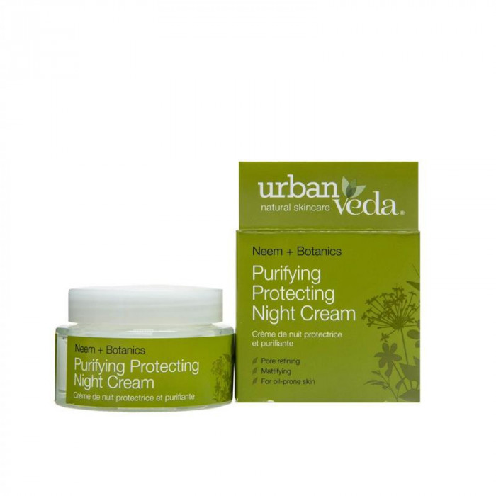 Crema de Noapte Protective cu Ulei de Neem Ten Gras Purifying 50 mililitri Urban Veda