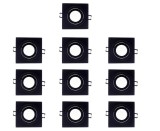 Cumpara ieftin Set 10 spoturi Wonderlamp, incastrabil, patrat, negru - RESIGILAT