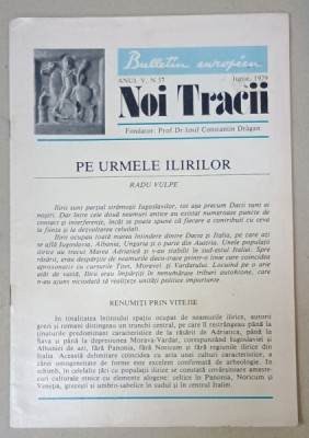 NOI TRACII , REVISTA FONDATA DE JOSIF CONSTANTIN DRAGAN , NR.57 , 1979 foto