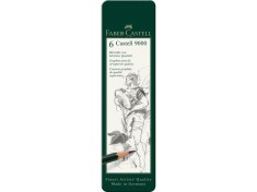 Creion grafit hexagonal Castell 9000 Faber-Castell 6 buc/set