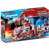 Playmobil City Action - Masina de pompieri cu scara si tun