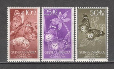 Guineea Spaniola.1958 Ziua marcii postale-Fluturi GX.59 foto