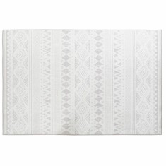 Covor DKD Home Decor Bej Alb Ikat (200 x 290 x 0,4 cm)