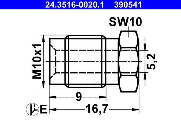 ATE 24.3516-0020.1 Surub olandez