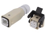 Conector HDC Tată-Mamă 4+3 Pin PE A3 Drept