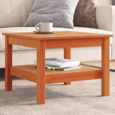 Gossi masuta de cafea, maro ceruit, 55x55x40 cm, lemn masiv de pin