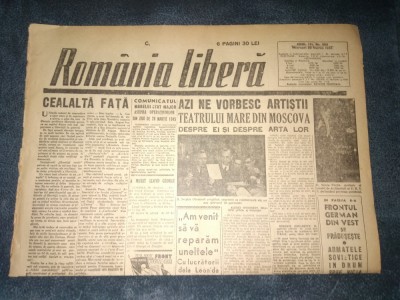 ZIARUL ROMANIA LIBERA 28 MARTIE 1945 foto