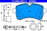 ATE 13.0460-4823.2 set placute frana,frana disc