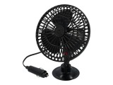 Ventilator auto Carpoint 12V cu rama de plastic, mufa de bricheta si ventuza de fixare