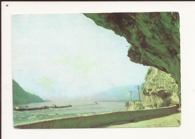 Carte Postala veche -Dunarea la Cazane, Muzeul portile de fier, Necirculata foto