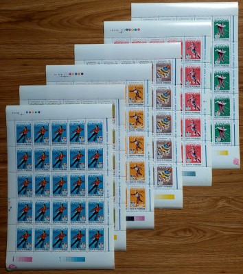 ✅ RO 1994 LP 1336 &amp;quot;JO iarna,Lillehammer&amp;quot; ,serie in coli/EROARE-lipsa apostrof,MNH foto