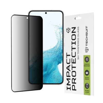Folie pentru Samsung Galaxy S22 5G / S23 - Techsuit 111D Privacy Full&amp;nbsp;Glue - Black foto