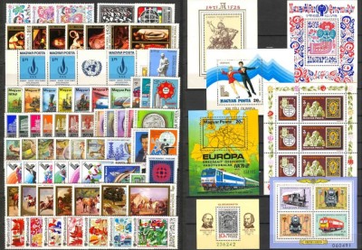 C5271 - Ungaria anul 1979 complet cu colite,timbre nestampilate MNH foto