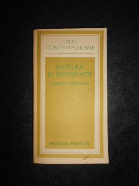 GIUSEPPE PRESTIPINO - NATURA SI SOCIETATE