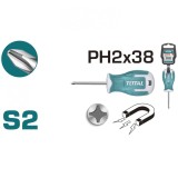 TOTAL - Surubelnita Phillips PH2 - 6.0mm - 38mm