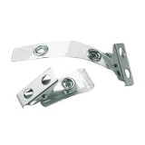 Cumpara ieftin Clips metalic pentru ecuson, 25 bucati/cutie