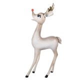 Cumpara ieftin Figurina Ren metal multicolor cu led 28x10x55 cm