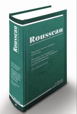 Discours sur les science et les arts/ Inegalite parmi les Hommes/ Du Contrat Social / Rousseau 600p foto