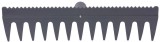 Grebla de nivelare R140, 13 dinti, din plastic, cu muchie de nivelare, fara coada