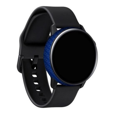 Folie Skin Pentru Samsung Galaxy Watch Active 2019 (2 Buc) - ApcGsm Wraps Carbon Blue foto