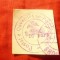 Timbru Albania 1913 - 10 para violet stampilat , urma de fragment verso