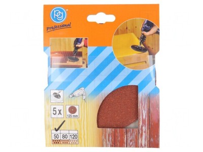 Şmirghel Granularitate 50 &amp;Oslash;125mm Pachet 15 Bucăți foto