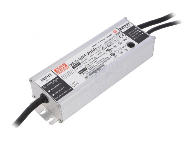 Alimentator LED 80W 20VDC 2,4-4A IP65