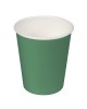 Set 24 pahare din carton natural, 200 ml, verzi