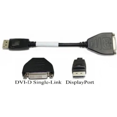Adaptor cablu video DisplayPort to DVI-D foto