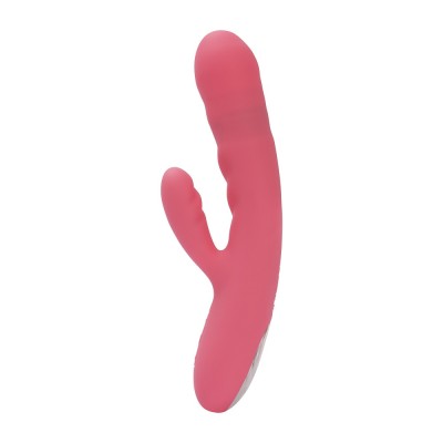 Svakom Avery Thrusting Vibrator with Clitoral Stimulator Pink foto
