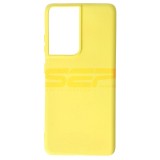 Husa Silicon Galbena Samsung Galaxy S21 Ultra - Calitate Superioara Tip Original