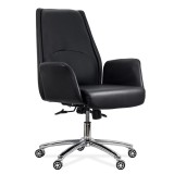 Scaun Directorial Rotativ 200 KG OFFICE 80010 NEGRU