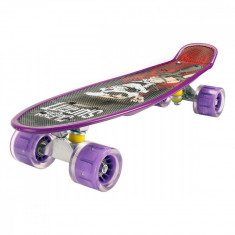 Penny board Action One, Cu roti luminoase, 22 cm, ABEC-7 PU, Aluminium Truck 90 kg, Redemption