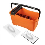 Set montaj placi :galeata cu gratar si role 25L+drisca cu cauciuc+drisca cu burete moale 50-253