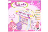 INSTRUMENT MUZICAL PIANINA ELECTRONICA MALPLAY CU SCAUN SI MICROFON 45 CM INALTIME ROZ SuperHeroes ToysZone, AS