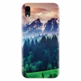 Husa silicon pentru Apple Iphone XR, Forest Hills Snowy Mountains And Sunset Clouds