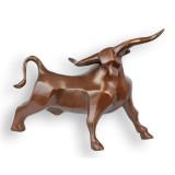 Taur-statueta moderna din bronz masiv TBA-26, Animale