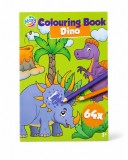 Carte de colorat Dino, 64 pagini, Grafix