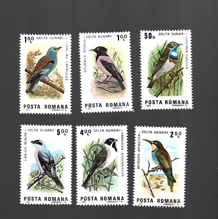romania pasari mnh