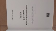 Fiinta si Neantul. 848 pagini, Eseu de ontologie fenomenologica