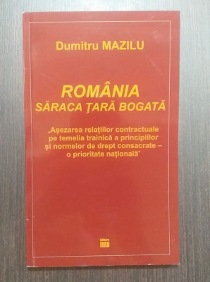 ROMANIA - SARACA TARA BOGATA - DUMITRU MAZILU foto