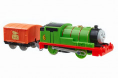 Locomotiva Percy cu vagon Thomas Trackmaster foto