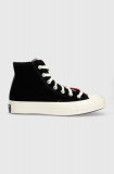 Converse tenisi Converse X Beyond Retro Chuck 70 femei, culoarea negru, A03266C