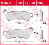 Set placute frana fata TRW MCB776SRM - Honda Forza - Jazz - SH 250-300 - Hornet 600 - VFR 800 - Varadero 1000 - Suzuki Burgman - Sixteen 125-250cc