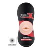 Masturbator Gura cu Vibratii Hidden Desire Fuziune X, Realist, Oral, TPE, Baterii Incluse