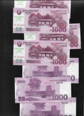 Coreea de Nord 1000 1.000 won 2008(18) comemorativa unc pret pe bucata