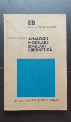 Analogie modelare simulare cibernetică - Edmond Nicolau foto
