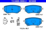 ATE 13.0460-3888.2 set placute frana disc